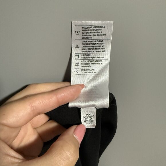 VINCE Women Elastic Waist Back Slit Zipper Stretch Pencil Skirt Black 8 Career - Picture 7 of 7